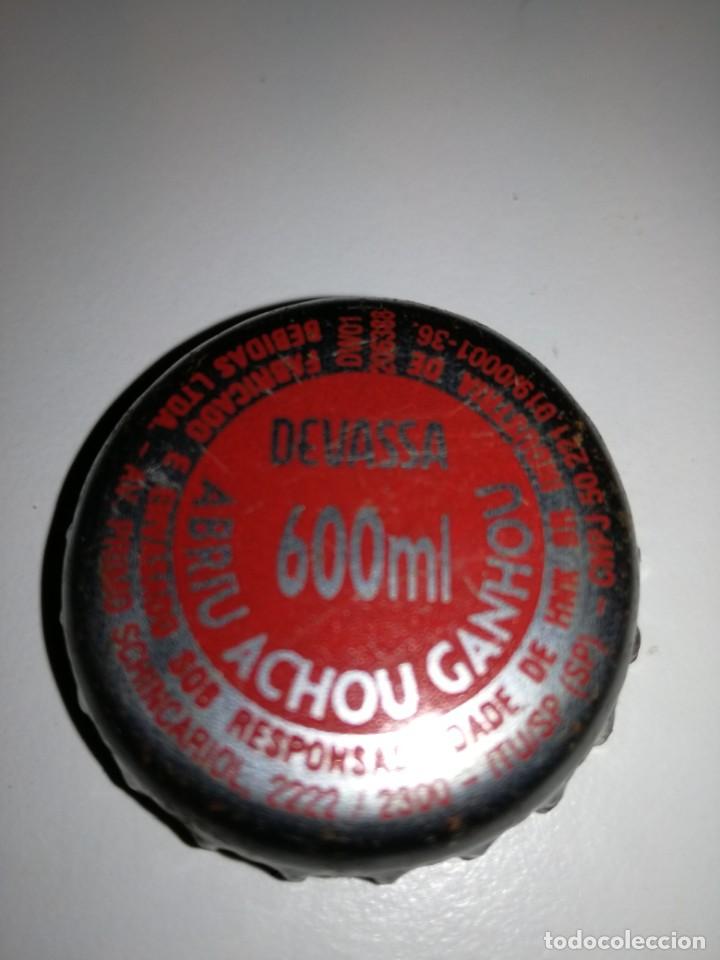 Coleccionismo de cervezas: TAPON CORONA CHAPA DE CERVEZA DEVASSA BRASIL DE 600 ML
