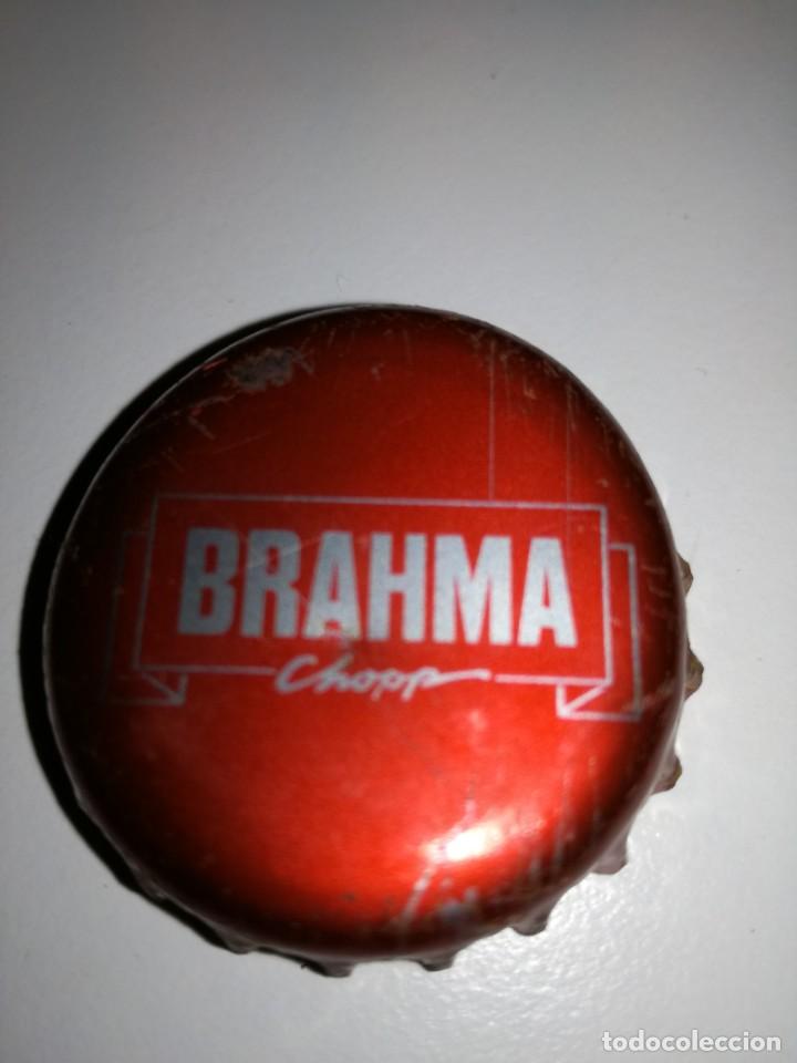 Coleccionismo de cervezas: TAPON CORONA CHAPA DE CERVEZA BRAHMA DE BRASIL LETRAS RECTAS