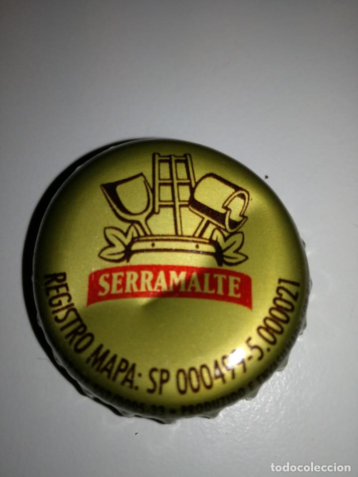 Coleccionismo de cervezas: TAPON CORONA CHAPA DE CERVEZA SERRAMALTE DE BRASIL