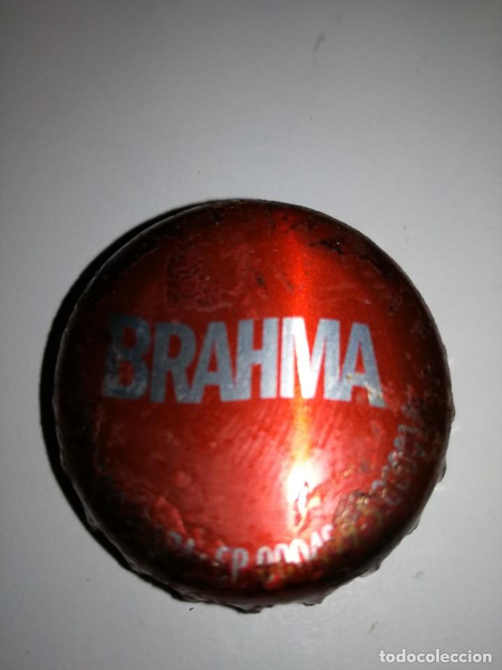 Coleccionismo de cervezas: TAPON CORONA CHAPA DE CERVEZA BRAHMA BRASIL LETRAS ONDULADAS