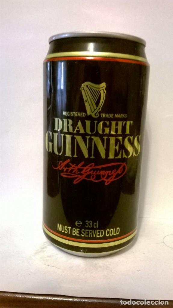 Coleccionismo de cervezas: Lata cerveza guinness irlanda