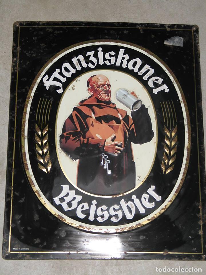 Coleccionismo de cervezas: PLACA O CHAPA FRANCISKANER - Foto 1