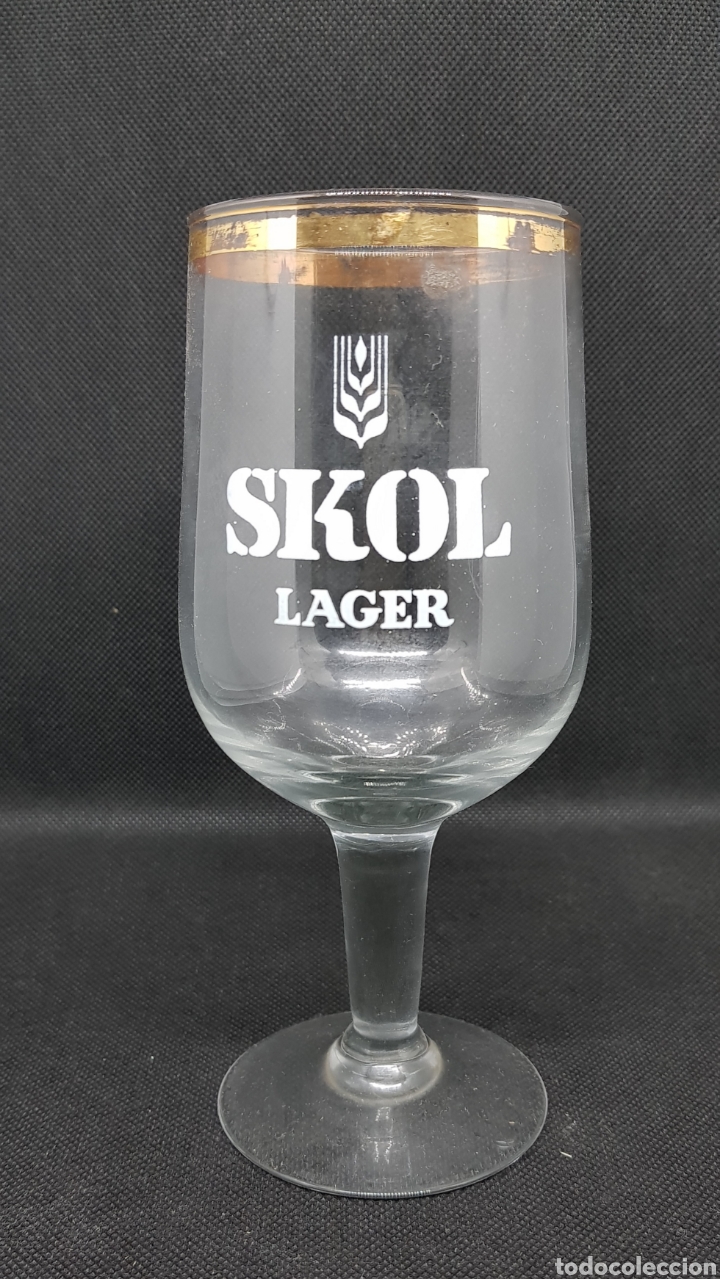 Coleccionismo de cervezas: copa cerveza - skol lager - car111
