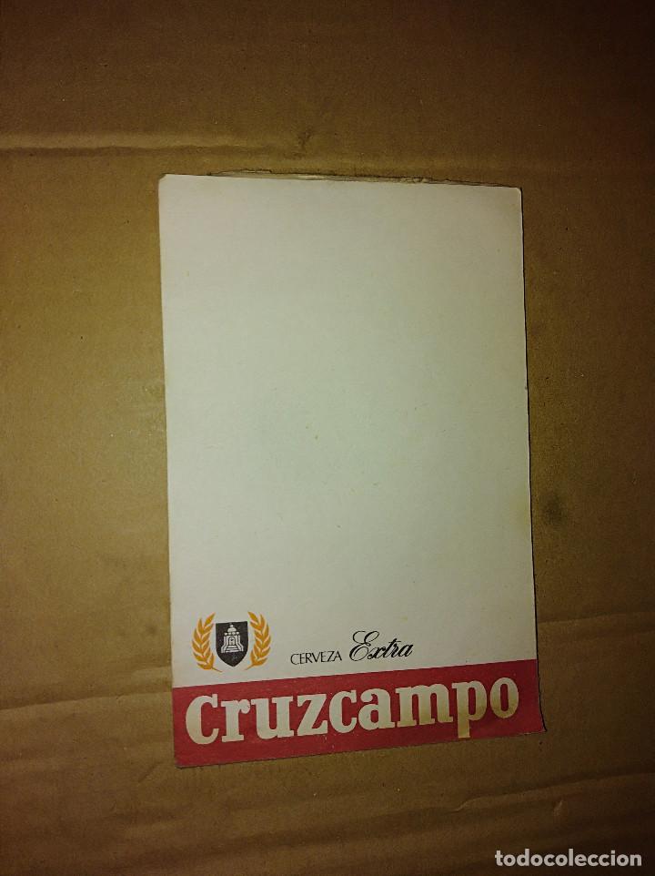 Coleccionismo de cervezas: libreta cerveza extra cruzcampo leer