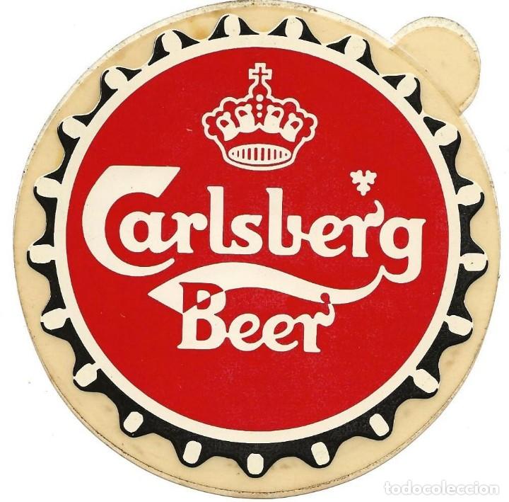 Coleccionismo de cervezas: PEGATINA CALSBERG - Foto 1