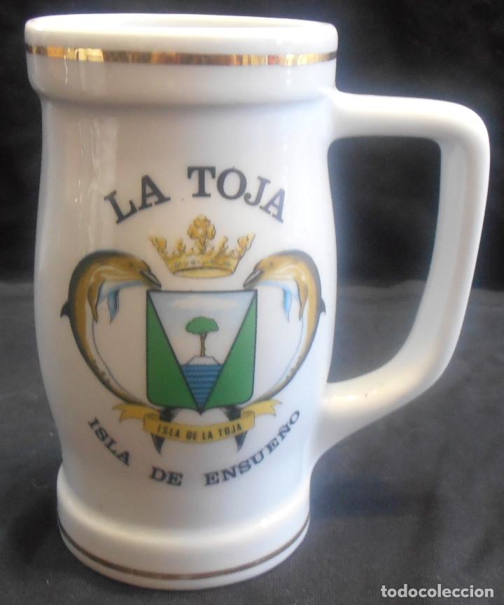 Coleccionismo de cervezas: JARRA,LA TOJA, ISLA DE ENSUE&Ntilde;O - Foto 1