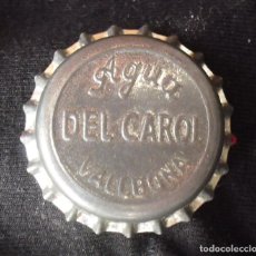 Coleccionismo de cervezas: TAPÓN / CHAPA CORONA DE AGUA DEL CAROL.CON CORCHO .SIN USAR. TROQUELADA. Lote 138135982