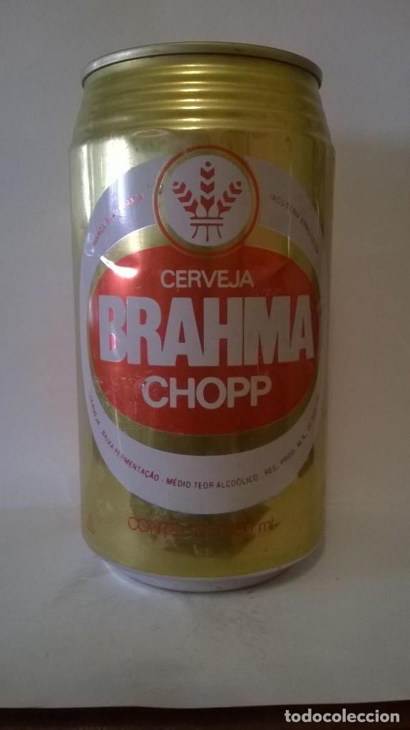 Coleccionismo de cervezas: Lata cerveza brahma brasil