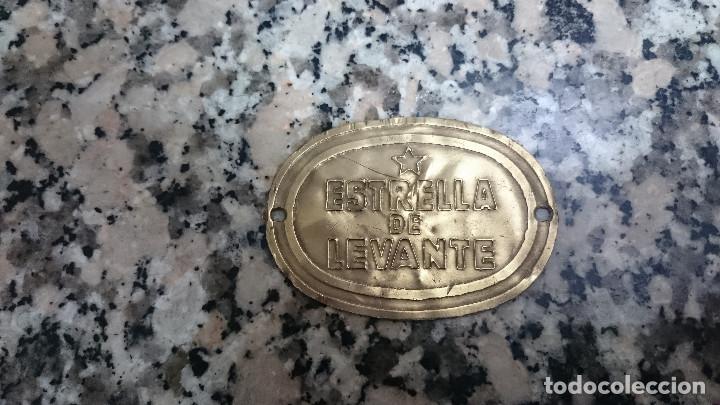 Colecionismo de cervejas: PLACA METALICA ESTRELLA DE LEVANTE