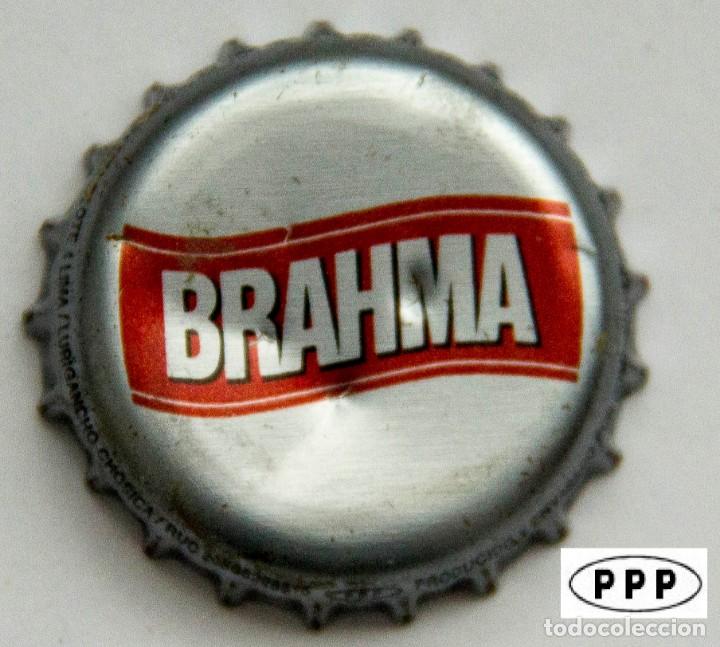 Coleccionismo de cervezas: Tap&oacute;n Corona - Chapa - Per&uacute; - Cerveza - BRAHMA
