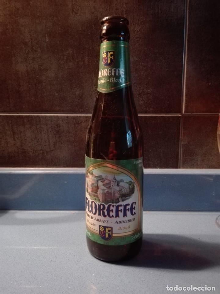 Coleccionismo de cervezas: BOTELLA CERVEZA VACIA / SIN CHAPA - FLOREFFE BLOND - BELGIE BELGIQUE - ABADIA