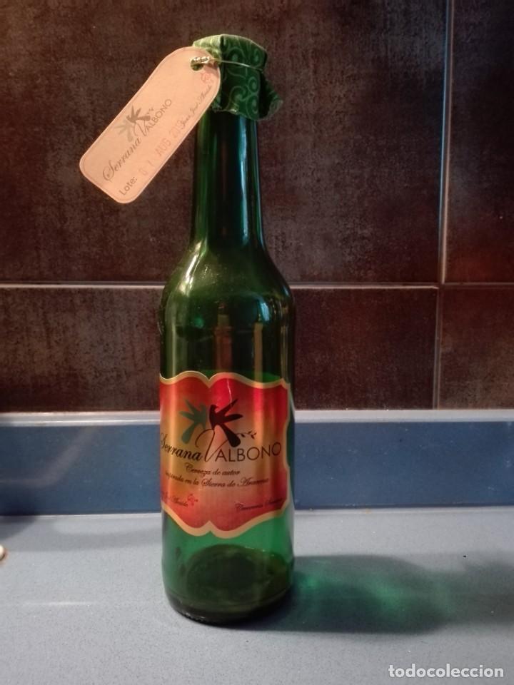 Collezionismo di birre: BOTELLA CERVEZA VACIA / CON CHAPA - SERRANA ALBONO - ARACENA HUELVA