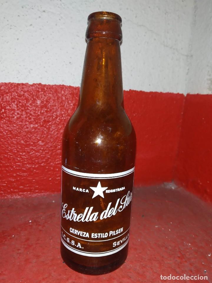 Coleccionismo de cervezas: BOTELLA DE CERVEZA ESTRELLA DEL SUR 33 CL. TERCIO. VER BASE.