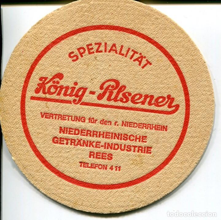 Coleccionismo de cervezas: POSAVASOS CERVEZA K&Ouml;NIG-PILSENER. ALEMANIA