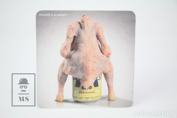 Coleccionismo de cervezas: Posavasos Plublicitario - Cerveza Moritz - Picant&oacute; a la Moritz / Calendario Octubre 2009 - Barcelona