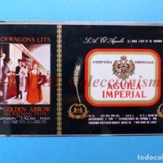 Coleccionismo de cervezas: ANTIGUA CHAPA LATA DE CERVEZA AGUILA IMPERIAL - AÑOS 1970-80