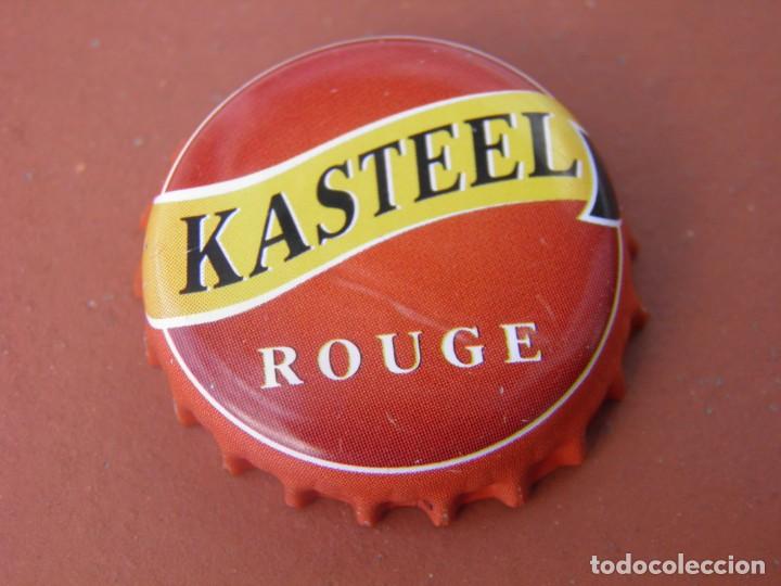 Colecionismo de cervejas: BOTTLE CAP CAPSULE BEER BIER BIERE CHAPA CERVEZA KASTEEL ROUGE(1). B&Eacute;LGICA.--LOTE N. 615--CARMANJO