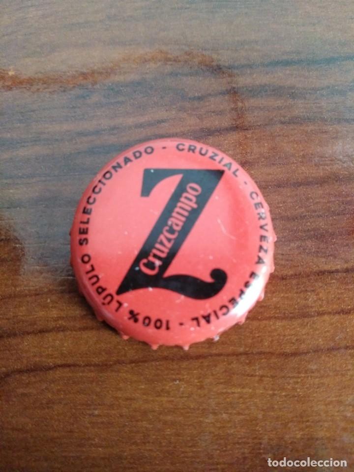 Coleccionismo de cervezas: Chapa cerveza Cruzcampo. Cruzial. Sin doblar