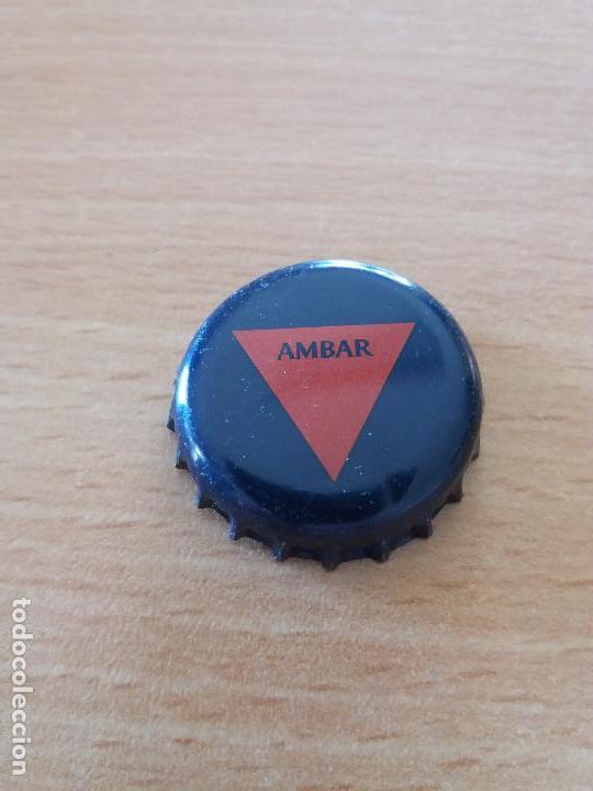 Coleccionismo de cervezas: CHAPA CERVEZA AMBAR - Foto 1