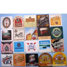 Coleccionismo de cervezas: 20 POSAVASOS DE CERVEZAS. Lote 104817511