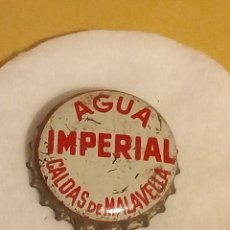 Coleccionismo de cervezas: TAPON CORONA AGUA IMPERIAL UNIC CORCHO .ANTIGUA..VER FOTOS. Lote 150011634