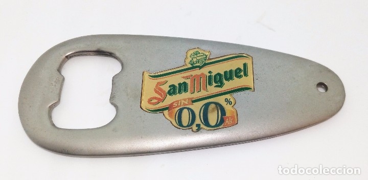 Coleccionismo de cervezas: CERVEZA SAN MIGUEL SIN 0,0 / ABREBOTELLAS / IMAN DE NEVERA