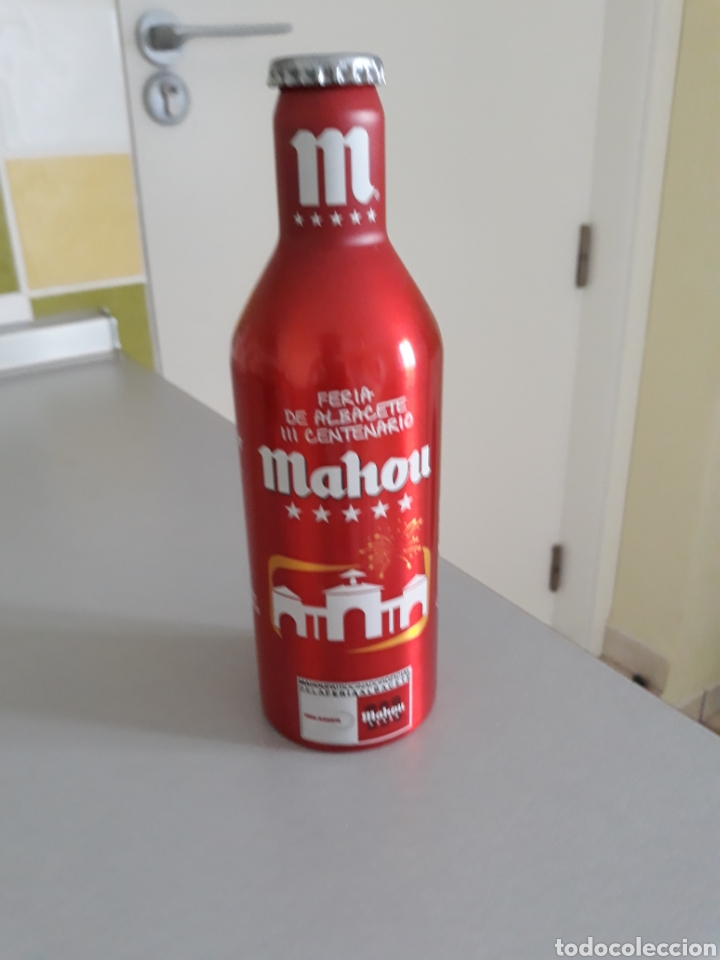 Coleccionismo de cervezas: Botella mahou aluminio edici&oacute;n limitada - Foto 1