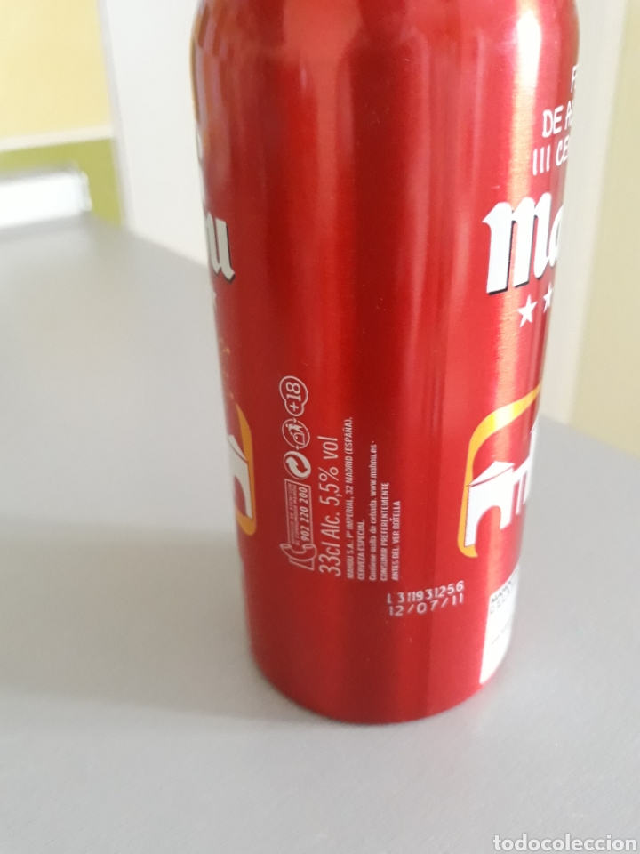 Coleccionismo de cervezas: Botella mahou aluminio edici&oacute;n limitada - Foto 3