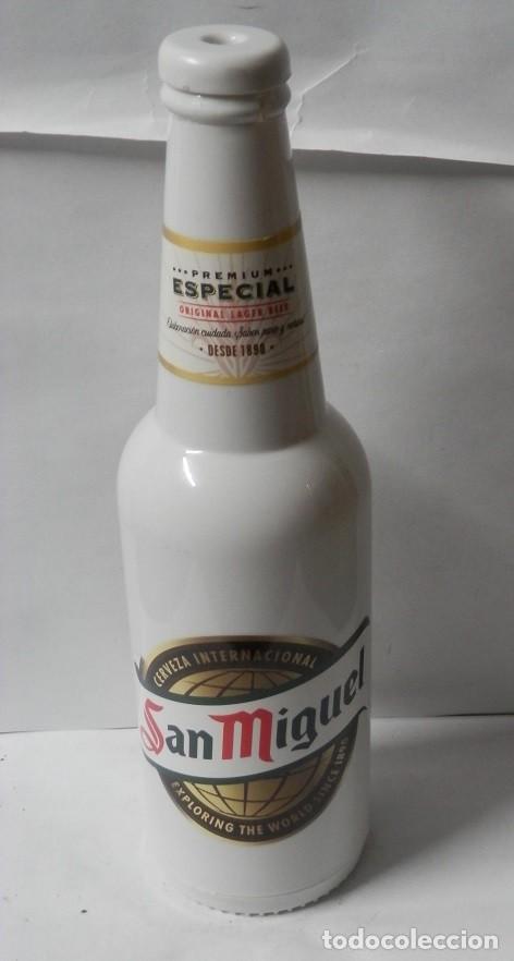 Coleccionismo de cervezas: CERVEZA SAN MIGUEL-TROMPETA/VUVUZELA