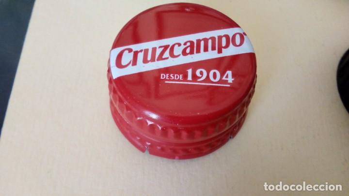 Coleccionismo de cervezas: TAP&Oacute;N ROSCA CERVEZA CRUZCAMPO ALUMINIO