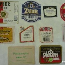 Coleccionismo de cervezas: 10 ETIQUETAS DE CERVEZA DIFERENTES LOTE 13