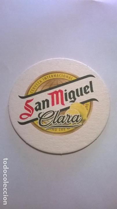 Collezionismo di birre: Posavaso cerveza san miguel clara