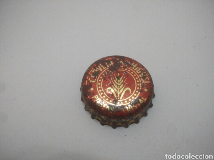 Coleccionismo de cervezas: Chapa corona san Miguel - Foto 1