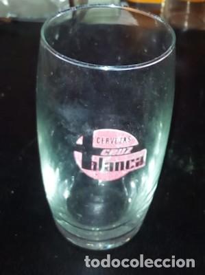 Coleccionismo de cervezas: VASO DE CERVEZA CRUZ BLANCA
