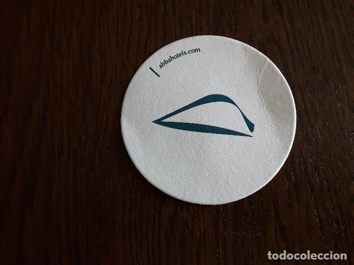 Coleccionismo de cervezas: posavasos de publicidad Abba hotels.
