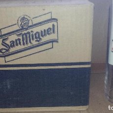 Coleccionismo de cervezas: ANTIGUA CAJA DE VASOS - CERVEZA SAN MIGUEL - 6 VASOS. Lote 162068542