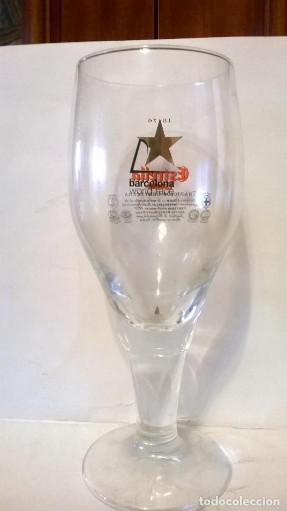 Coleccionismo de cervezas: Copa cerveza estrella damm - Foto 2