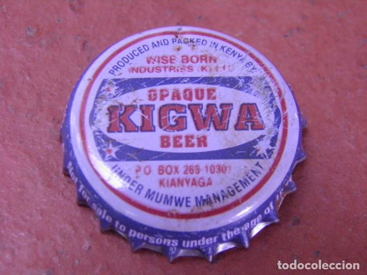 Coleccionismo de cervezas: BOTTLE CAP TAP&Oacute;N CORONA BIER PIVO CROWN CHAPA CERVEZA KIGWA BEER. KENYA.-----LOTE N. 2661---CARMANJO