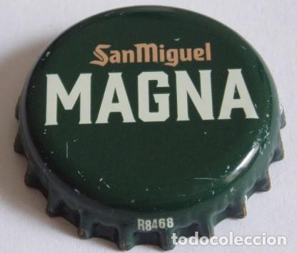Coleccionismo de cervezas: CHAPA CERVEZA SAN MIGUEL MAGNA, FACTORIA U