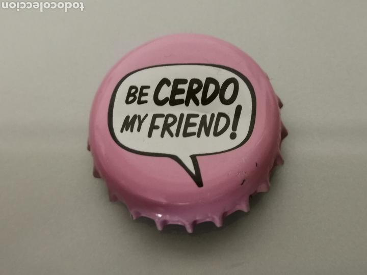 Coleccionismo de cervezas: CHAPA CORONA BY CERDO MY FRIEND CERVEZA ARTESANA