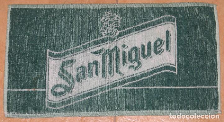 Coleccionismo de cervezas: TOALLITA BARRA SAN MIGUEL
