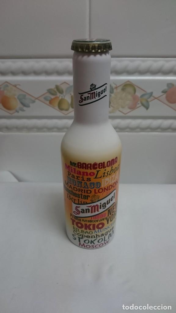 Coleccionismo de cervezas: BOTELLA CERVEZA SAN MIGUEL CIUDADES ALUMINIO