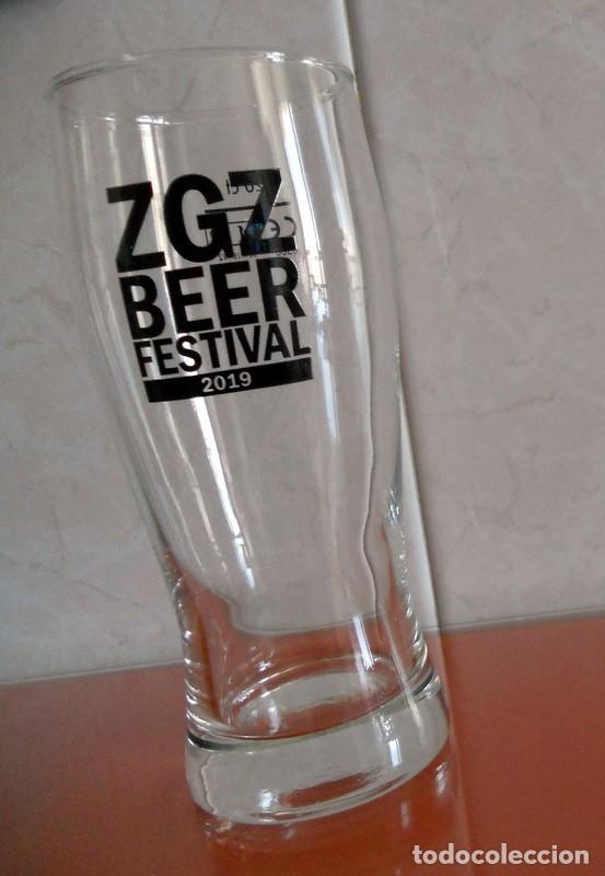 Coleccionismo de cervezas: VASO CRISTAL CERVEZA ZGZ BEER FESTIVAL ZARAGOZA 2019 - COLECCIONISMO CERVEZA - EXCLUSIVO - &Aacute;MBAR