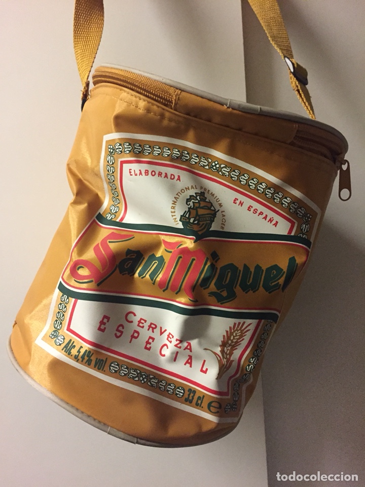 Coleccionismo de cervezas: Bolsa lata de cerveza San M&iacute;guel