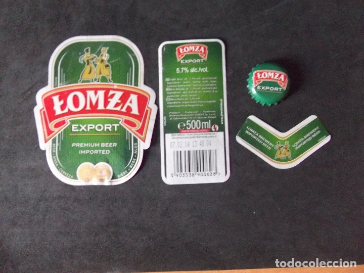 Collectionnisme de bi&egrave;res: CERVEZA-V9F-V-ETIQUETAS Y CHAPA-LOMZA