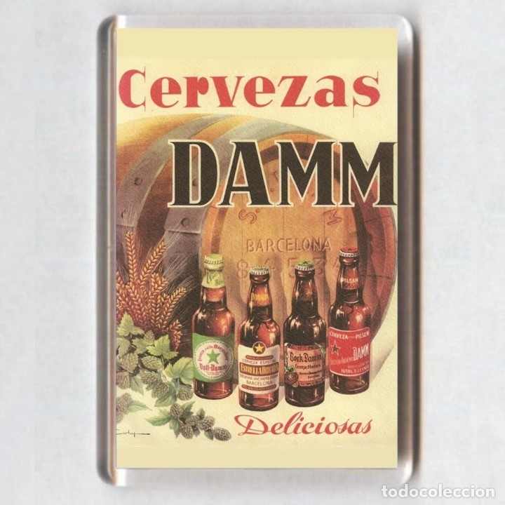Collectionnisme de bi&egrave;res: IMAN acr&iacute;lico NEVERA - Cervezas DAMM