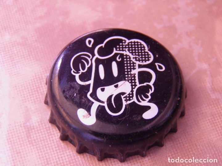 Collectable Beer: BEER BIRRA CHAPA CERVEZA ARTESANA BARCELONA BEER (4) . CHAPA: U.----LOTE N. 1388----CARMANJO