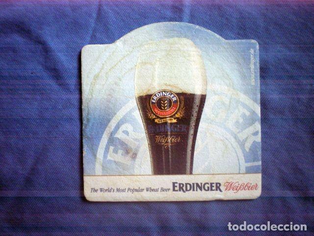Coleccionismo de cervezas: POSAVASOS ERDINGER RUBIA Y NEGRA - Foto 2