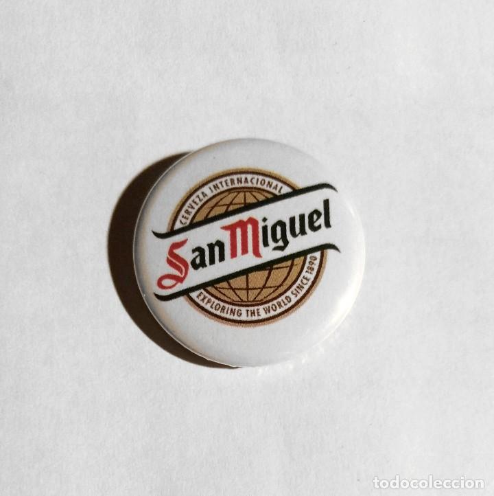 Coleccionismo de cervezas: SAN MIGUEL - CHAPA 31MM (CON IMPERDIBLE)