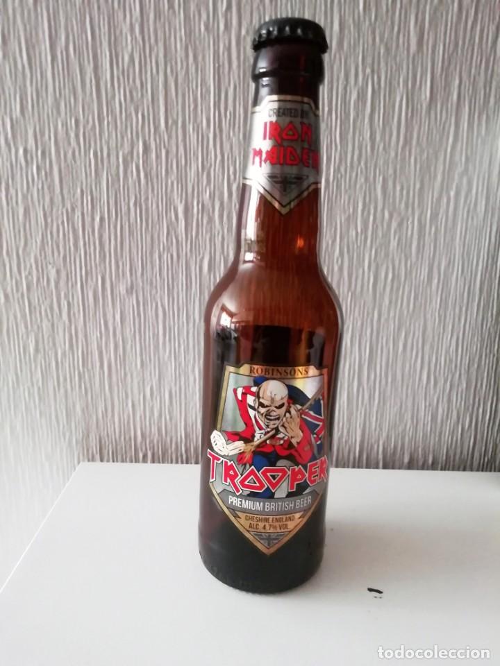 Coleccionismo de cervezas: botella iron maiden - Foto 1